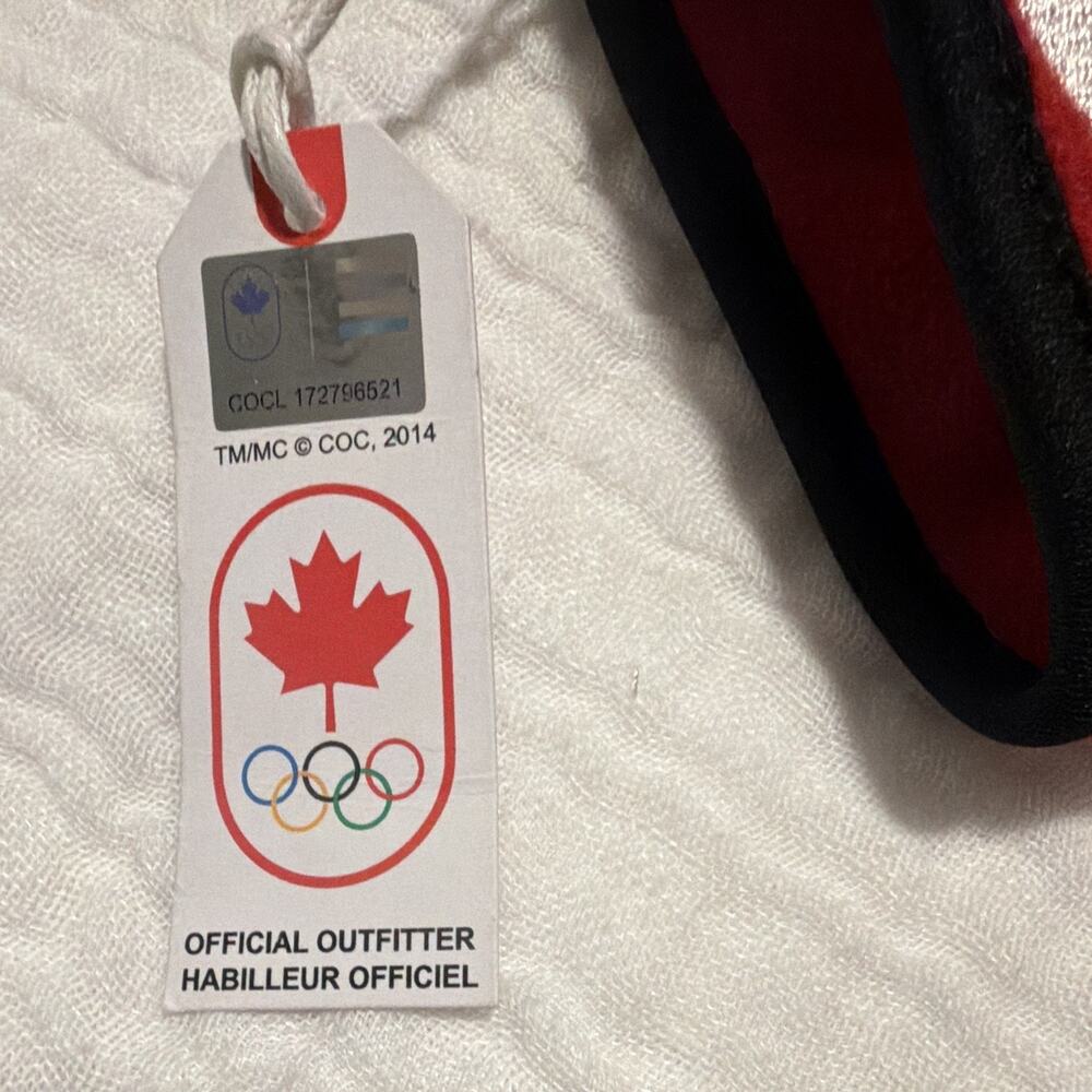 2014 Canada Olympic Games Headband Ear Warmer Red/Black One Size NWT - Picture 3 of 7